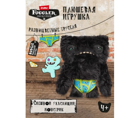 Мягкая игрушка FUGGLER Черный Пучеглазик - 15723B