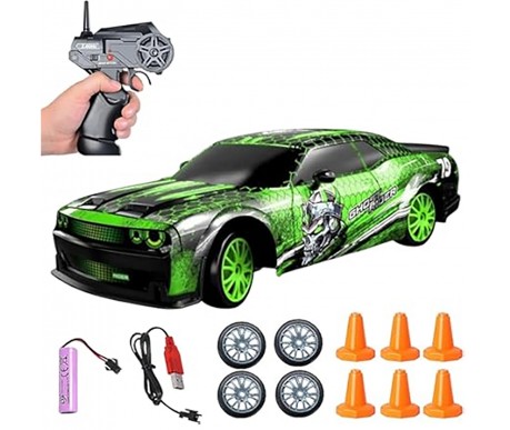 Радиоуправляемая машина для дрифта Dodge (19 см, 15 км/ч, сменные колеса, фишки) - SC24A25
