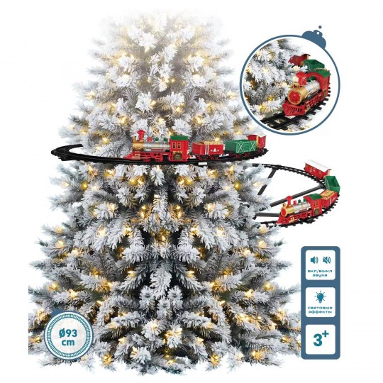 Железная дорога Fenfa Новогодний поезд на Елку - 2024E