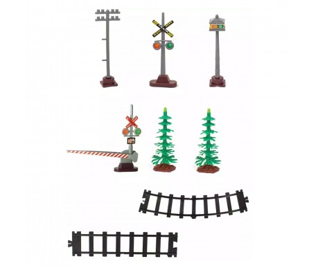 Детская железная дорога Fenfa с паром, свет, звук - 1613D