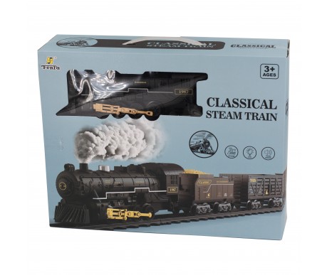 Детская железная дорога Fenfa с паром, свет, звук - 1613D