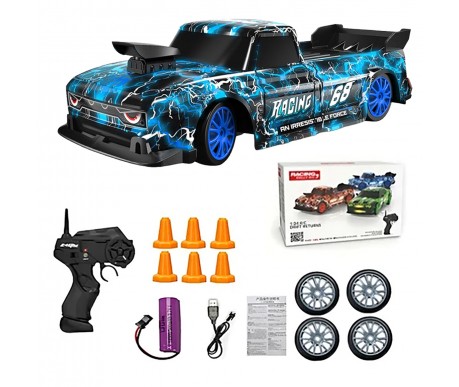 Радиоуправляемая машина для дрифта Ford F150 (19 см, 15 км/ч, сменные колеса, фишки) - SC24A23