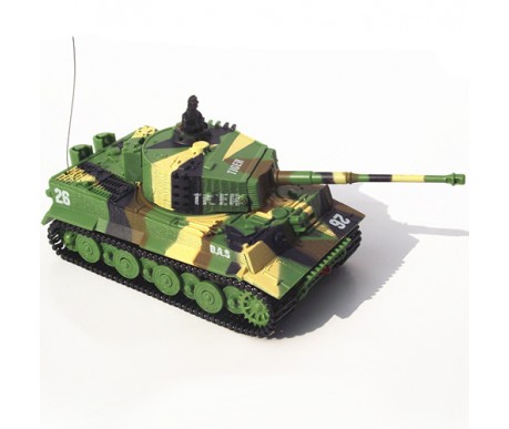 Радиоуправляемый танк Great Wall Tiger (зеленый камуфляж, 27MHz, 1:72) - 2117-1