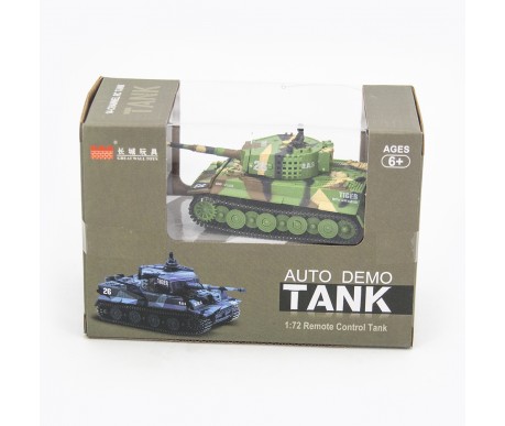 Радиоуправляемый танк Great Wall Tiger (зеленый камуфляж, 27MHz, 1:72) - 2117-1