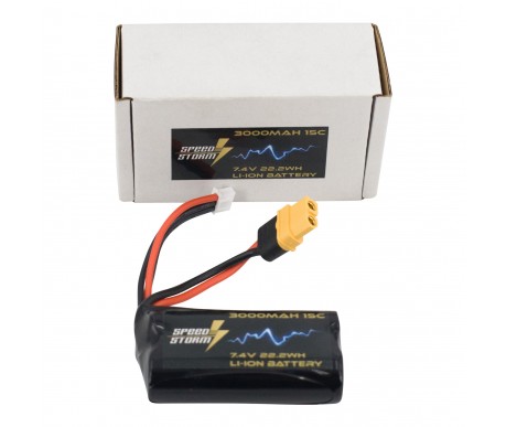 Аккумулятор Speed Storm Li-ion 18650 7.4V 3000 mAh разъем XT60 - SS-2S3000-XT60
