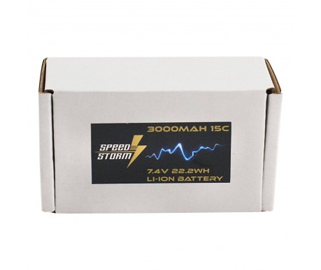 Аккумулятор Speed Storm Li-ion 18650 7.4V 3000 mAh разъем Tamiya - SS-2S3000-TAMIYA