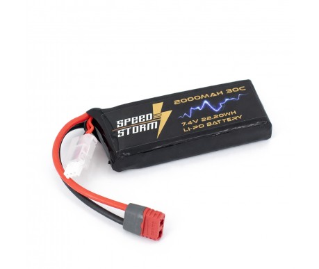 Аккумулятор Speed Storm Li-Po 7.4V 30C 2000 mAh разъем T-plug (Deans) - SS-2S2000-30-D