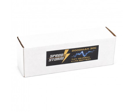 Аккумулятор Speed Storm Li-Po 7.4V 30C 2000 mAh разъем T-plug (Deans) - SS-2S2000-30-D
