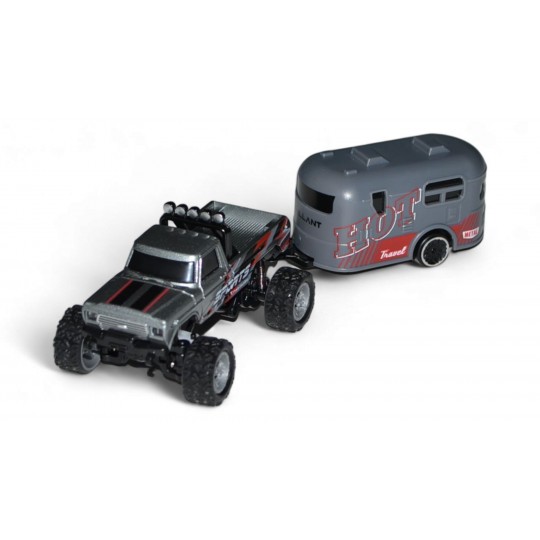 Радиоуправляемый внедорожник Минитрак с прицепом 2WD масштаб 1:64 2.4G