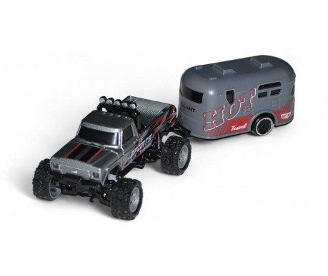 Радиоуправляемый внедорожник Минитрак с прицепом 2WD масштаб 1:64 2.4G
