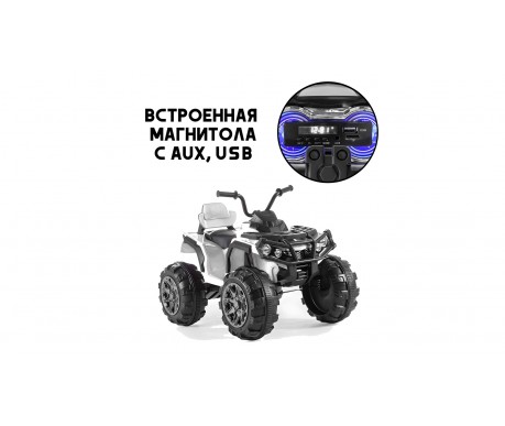 Детский электромобиль квадроцикл Grizzly с пультом управления (задний привод, 12V)