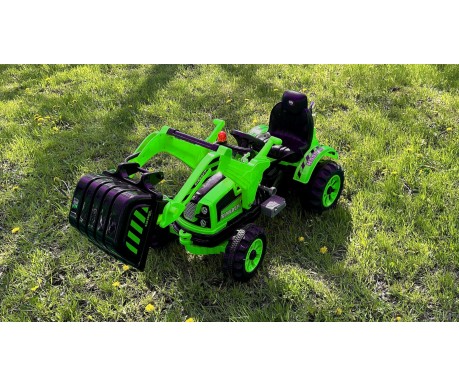 Детский электромобиль трактор с механическим ковшом
