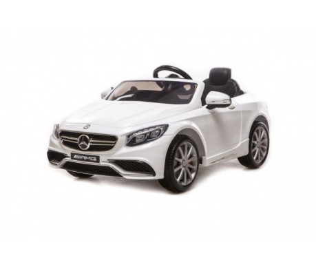 Радиоуправляемый детский электромобиль Mercedes-Benz S63 AMG 12V цвет белый