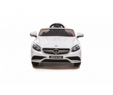 Радиоуправляемый детский электромобиль Mercedes-Benz S63 AMG 12V цвет белый