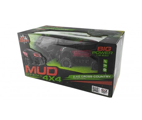 Радиоуправляемый джип MUD Off-Road 4X4 Red 2.4G