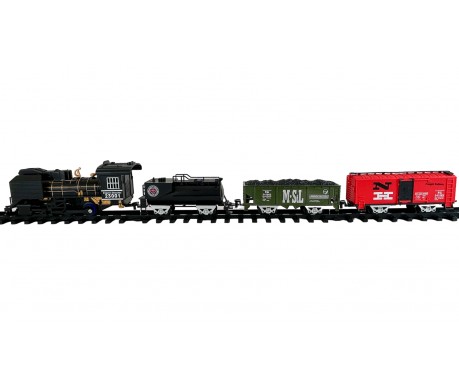 Детская железная дорога на батарейках Classical Train (21 деталь, 4 варианта сборки)