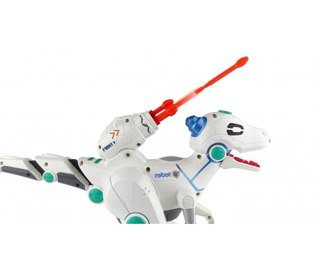 Игрушка динозавр Raptor на пульте управления (Свет, звук, пар, стреляет)