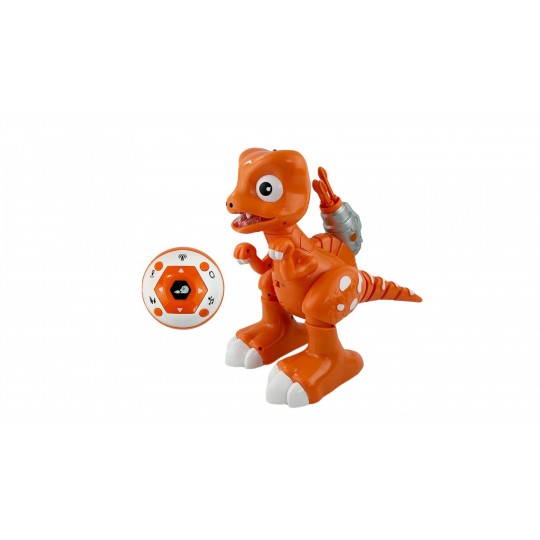 Игрушка динозавр на пульте управления Intelligent Dinosaur (Свет, звук, пар, стреляет, 29 см)