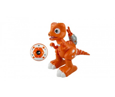 Игрушка динозавр на пульте управления Intelligent Dinosaur (Свет, звук, пар, стреляет, 29 см)