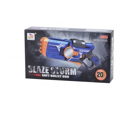 Механический Бластер Blaze Storm с Мягкими Пулями 