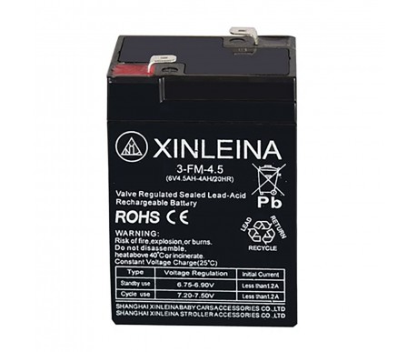 Аккумулятор XINLEINA 6V4.5Ah/20Hr - 3FM4.5