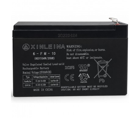 Аккумулятор XINLEINA 12V10Ah/20Hr - X-6FM10