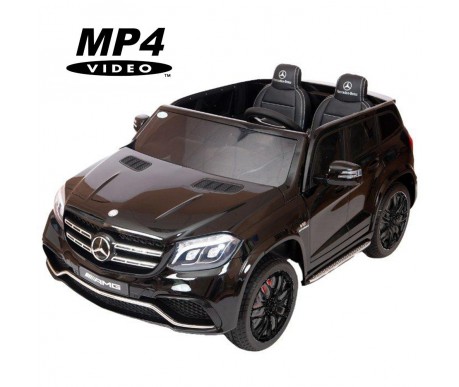 Детский электромобиль Mercedes Benz GLS63 LUXURY 4WD 12V MP4 - Black - HL228-LUX-MP4