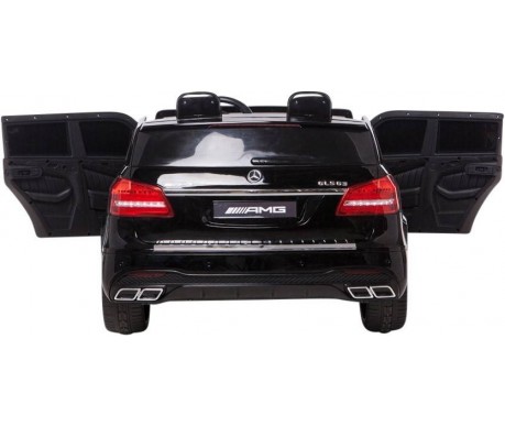 Детский электромобиль Mercedes Benz GLS63 LUXURY 4WD 12V MP4 - Black - HL228-LUX-MP4