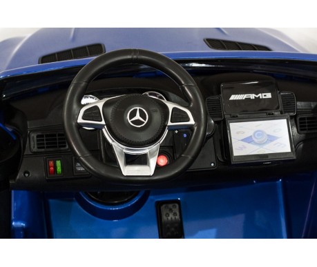Детский электромобиль Mercedes Benz GLS63 LUXURY 4WD 12V MP4 - Black - HL228-LUX-MP4