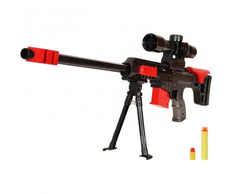 Винтовка Barret M89 механическая 2в1 резиновые и мягкие пули - ZYB-B2081
