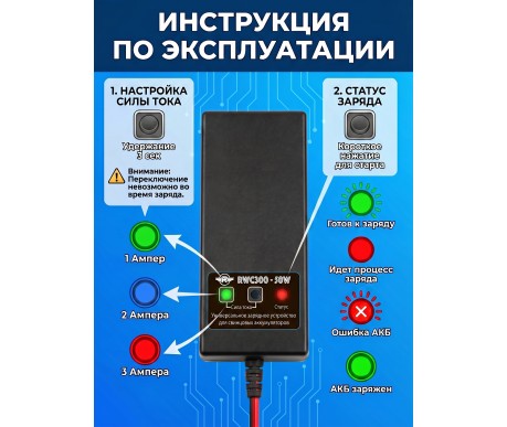 Универсальное зарядное устройство для электромобиля - RWC300