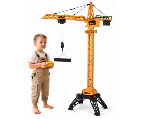 Радиоуправляемый башенный кран HUI NA TOYS масштаб 1:14 2.4G - HN1585