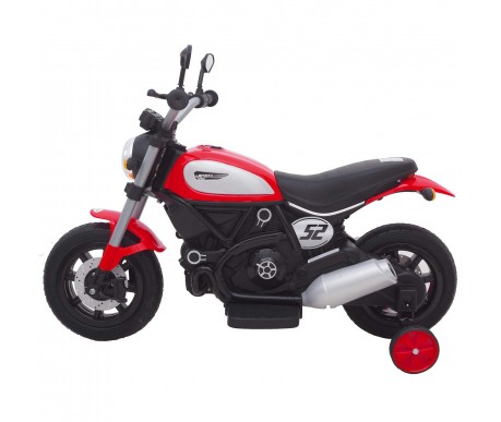 Детский мотоцикл Qike Чоппер красный - QK-307-RED