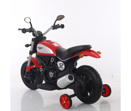 Детский мотоцикл Qike Чоппер красный - QK-307-RED