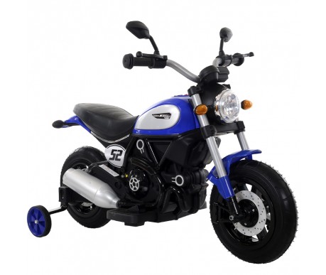 Детский мотоцикл Qike Чоппер синий - QK-307-BLUE