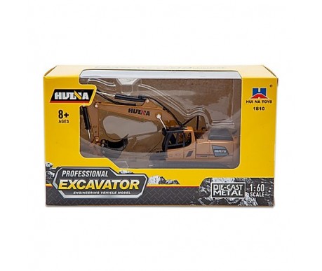 Металлический экскаватор Huina масштаб 1:60 - HN1810