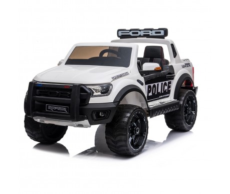 Детский электромобиль Ford Ranger Raptor Police с мигалками - DK-F150RP-WHITE