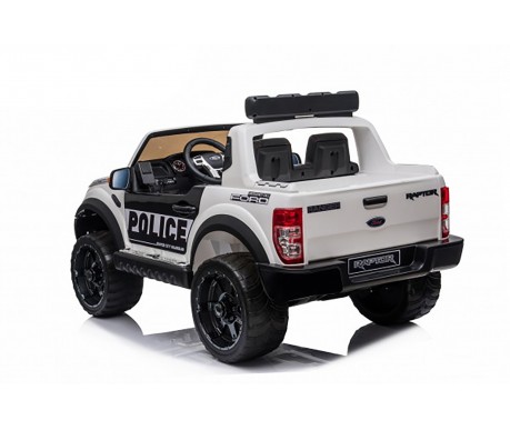 Детский электромобиль Ford Ranger Raptor Police с мигалками - DK-F150RP-WHITE