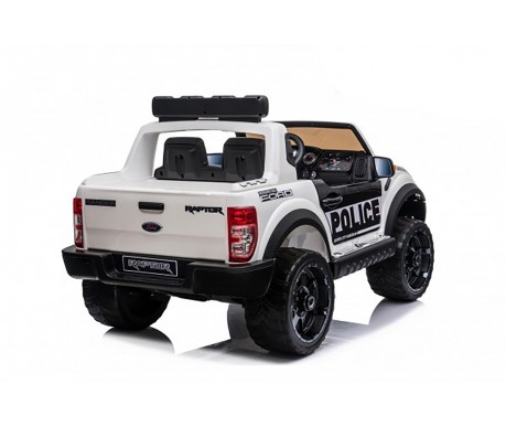 Детский электромобиль Ford Ranger Raptor Police с мигалками - DK-F150RP-WHITE