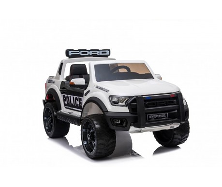 Детский электромобиль Ford Ranger Raptor Police с мигалками - DK-F150RP-WHITE
