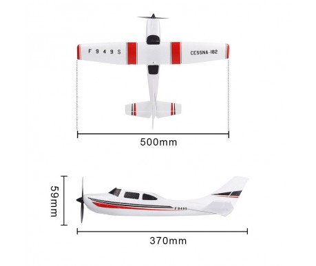Радиоуправляемый самолет WL Toys F949S Cessna 182 6-AXIS GYRO 2.4G - WLT-F949S