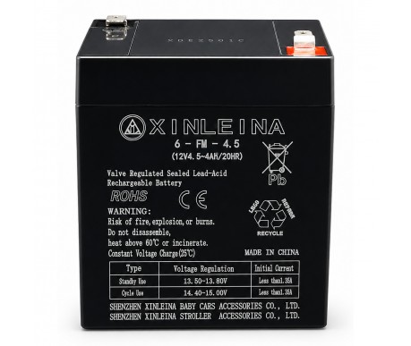 Аккумулятор XINLEINA 12V 4.5-4Ah/20Hr - 6-FM-4.5