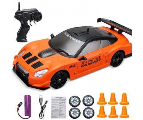 Радиоуправляемая машина для дрифта Nissan 350Z (19 см, 15 км/ч, сменные колеса, фишки) - SC24A05