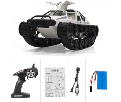 Радиоуправляемый гусеничный белый вездеход 1:12 2.4G - G2061-WHITE