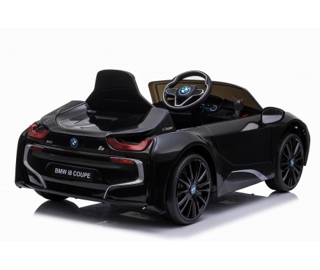 Детский электромобиль BMW i8 Coupe 12V - JE1001-BLACK-PAINT