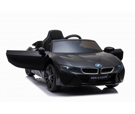 Детский электромобиль BMW i8 Coupe 12V - JE1001-BLACK-PAINT