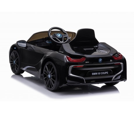 Детский электромобиль BMW i8 Coupe 12V - JE1001-BLACK-PAINT