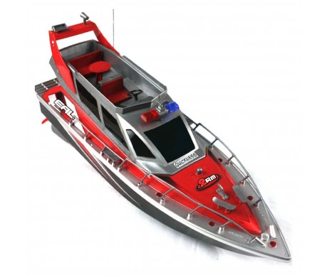 Радиоуправляемый полицейский катер 1:20 2.4G - HT-2875B-RED