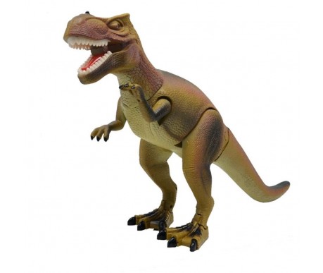 Радиоуправляемый динозавр T-Rex RuiCheng (коричневый, звук, свет) - RUI-9981-BROWN