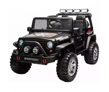Детский электромобиль джип XMX с полным приводом (черный, EVA, 12V) - XMX618-4WD-BLACK